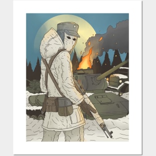 Finnish winter war Posters and Art